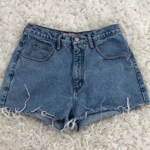 GUESS vintage high waisted jean shorts